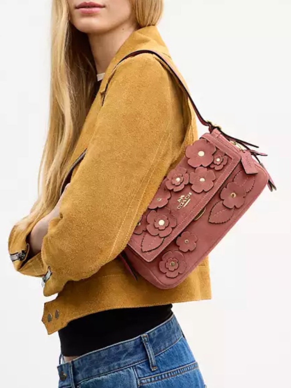 COACH | NWT | Etta Bag with Floral appliqué